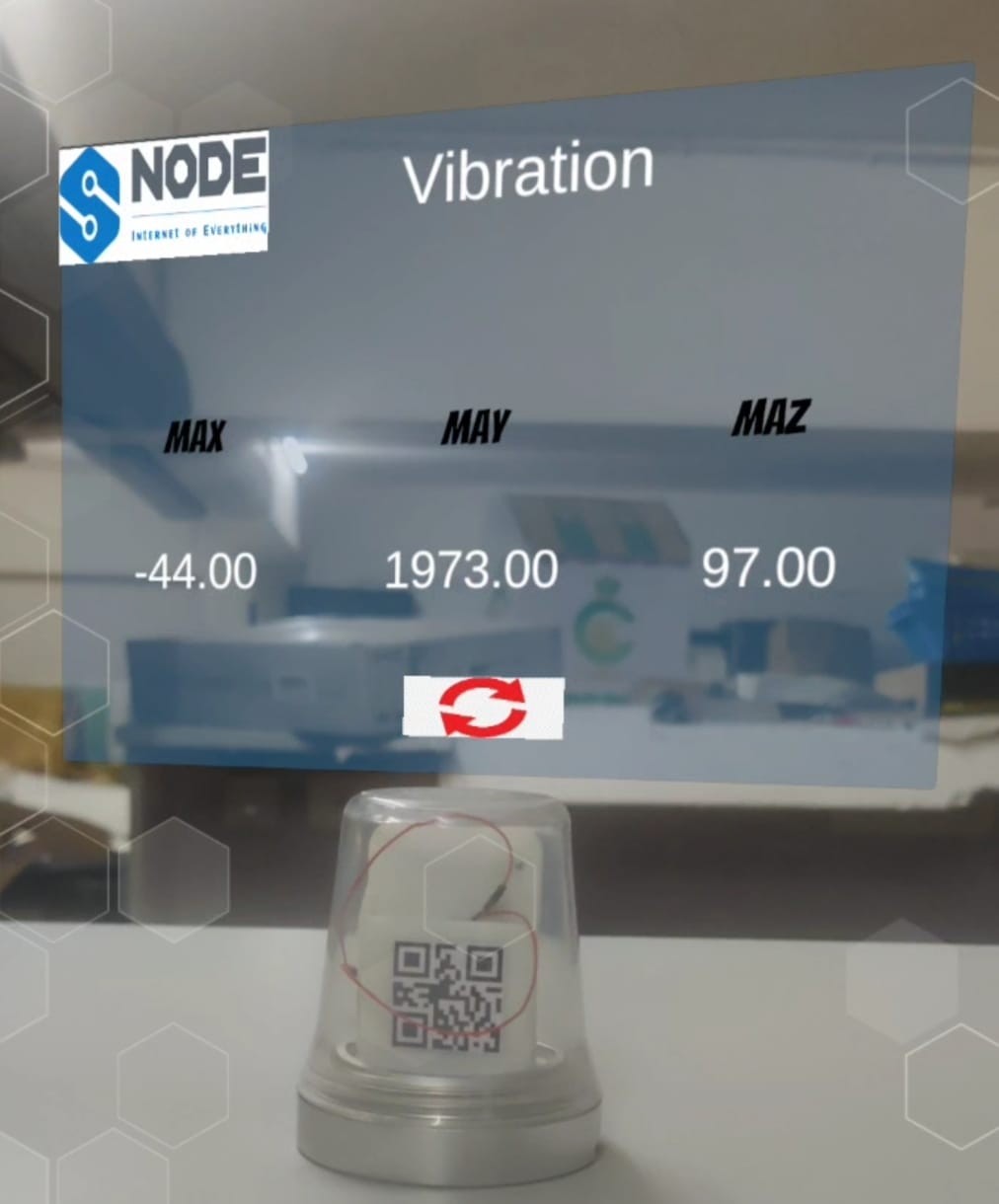 Vibration diagnostics live data overlay